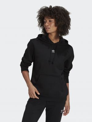 Fleece φούτερ Adidas μαύρο
