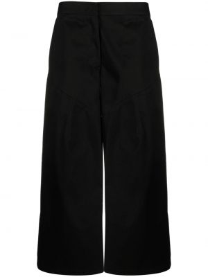 Pantaloni di cotone baggy Jil Sander nero