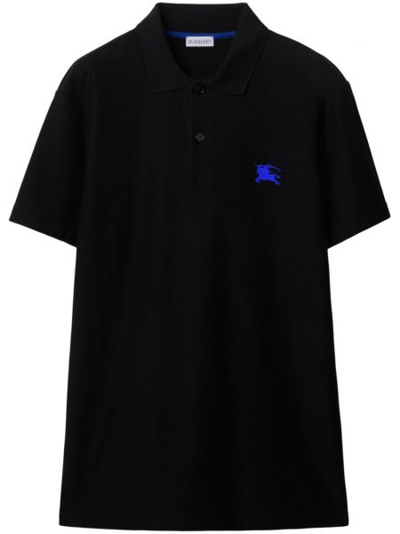 Polo krekls ar izšuvumiem Burberry melns