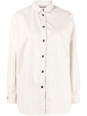 Риза с копчета Semicouture бяло