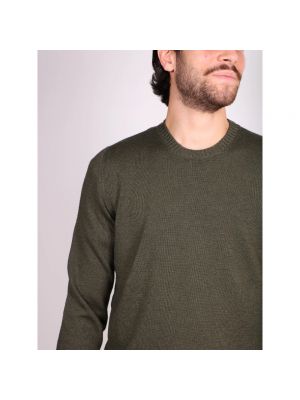 Sweter z wełny merino Drumohr zielony
