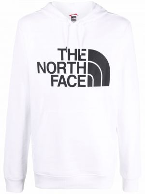 Genser med print The North Face hvit