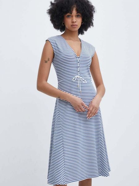 Mini haljina Lauren Ralph Lauren plava