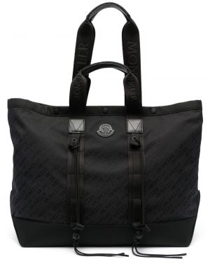 Jacquard shoppingbag Moncler svart