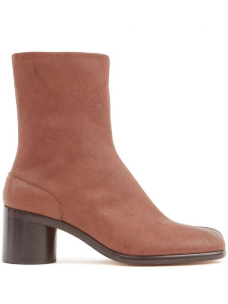 Bottines en cuir Maison Margiela marron