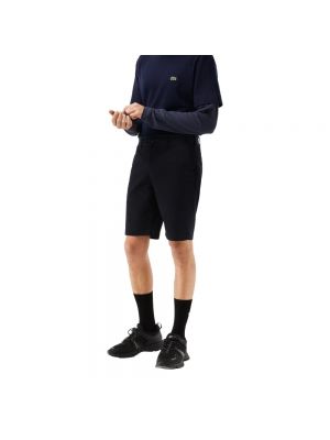 Pantalones cortos slim fit de algodón Lacoste azul