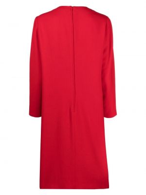 Červené drapované šaty Valentino Pre-owned
