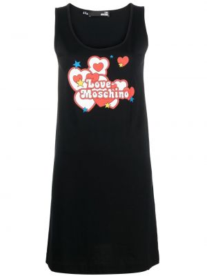 Trykt dress Love Moschino svart