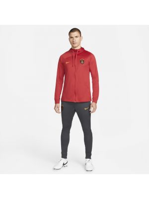 Dzianinowe dres na zamek Nike - czerwony