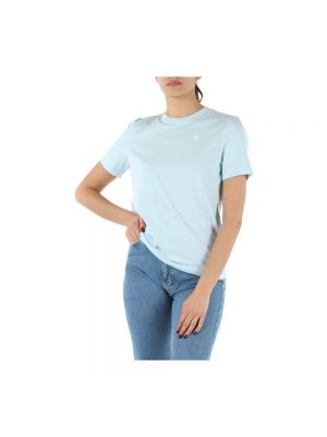 Camiseta de algodón Calvin Klein Jeans azul