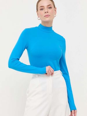 Блуза с дълъг ръкав Boss синьо