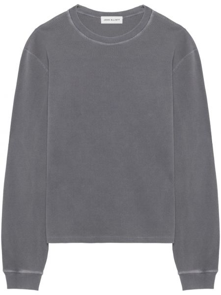 Sweatshirt aus baumwoll mit rundem ausschnitt John Elliott grau