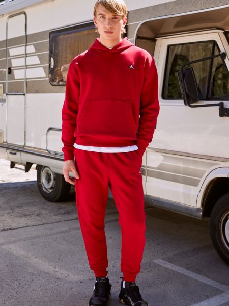 Spodnie sportowe Jordan czerwone