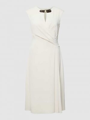 Sukienka midi Lauren Ralph Lauren biały