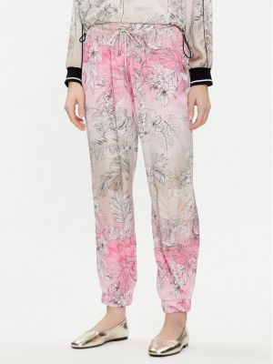 Pantaloni cu croială lejeră Liu Jo roz