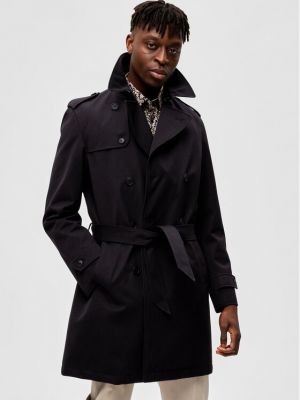Trench kaput Selected Homme crna