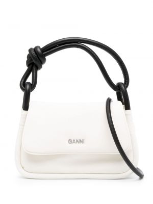 Nákupná taška Ganni biela
