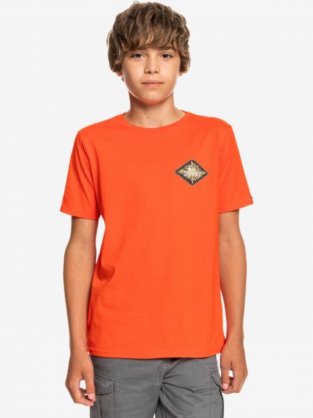 Tričko s potlačou Quiksilver oranžová