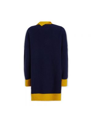 Sweter z okrągłym dekoltem Marni niebieski