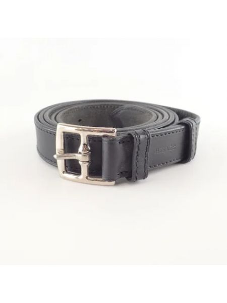 Cinturón retro Hermès Vintage negro