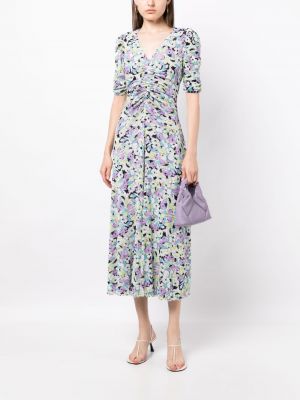 Midi šaty Dvf Diane Von Furstenberg fialová