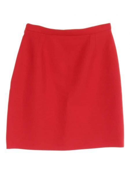 Hedvábné mini sukně Gucci Pre-owned červené