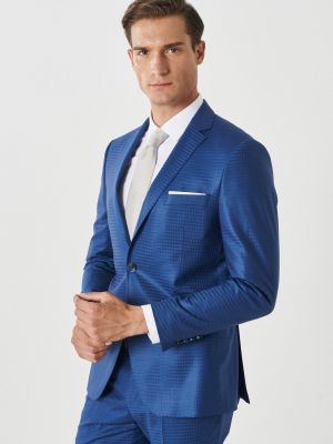 Slim fit oblek Altinyildiz Classics modrý