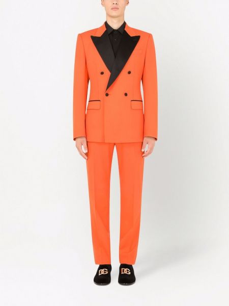 Woll anzug Dolce & Gabbana orange