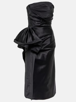 Hedvábné šaty Maison Margiela - černá