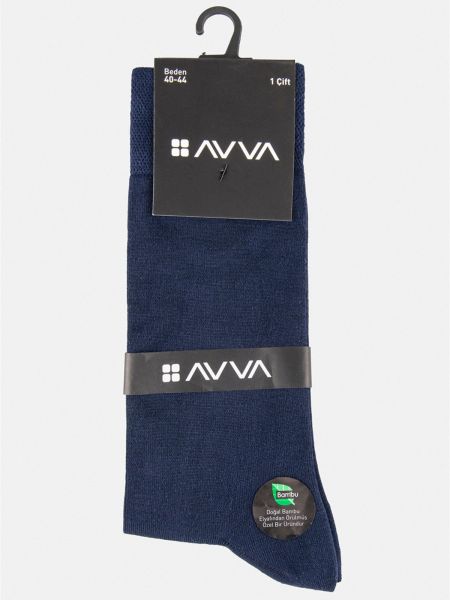 Κάλτσες μπαμπού Avva μπλε
