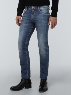 Slim fit skinny džíny Dolce&gabbana modré