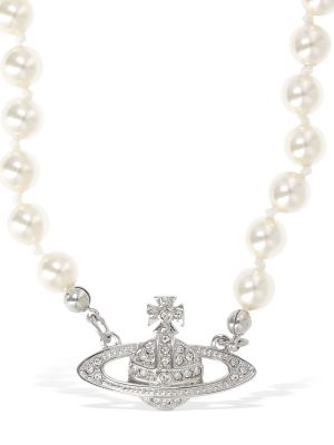 Collar con perlas Vivienne Westwood plateado