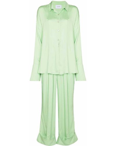 Пижама с длинными рукавами Sleeper, зеленая