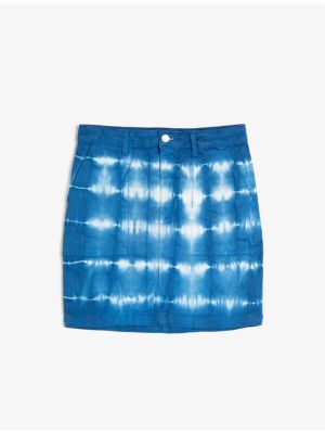 Mini suknja Koton plava