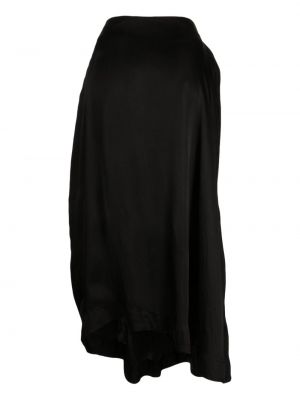 Spódnica midi bawełniana asymetryczna Forme D’expression czarna
