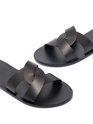 Leder sandale Ancient Greek Sandals schwarz