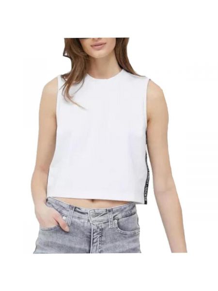 Koszulka z krótkim rękawem Calvin Klein Jeans biała