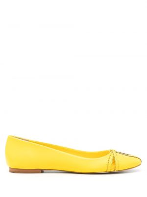 Кожени ниски обувки Sarah Chofakian жълто