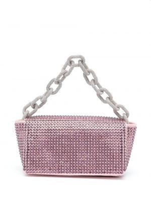 Shopper handtasche mit kristallen Gedebe pink