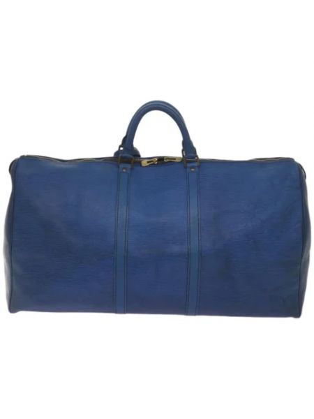 Torba podróżna skórzana Louis Vuitton Vintage niebieska