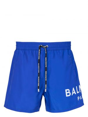 Kratke hlače s potiskom Balmain modra