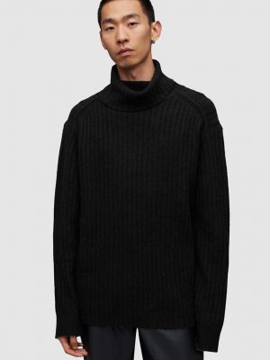 Vlněný svetr Allsaints černý