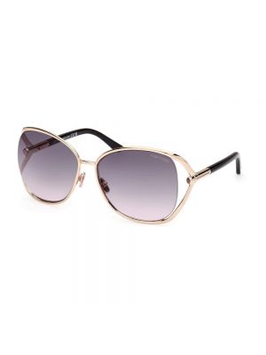 Okulary przeciwsłoneczne gradientowe z różowego złota Tom Ford