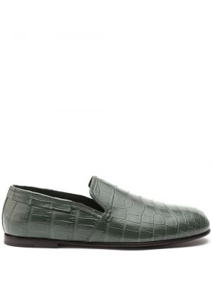 Pantofi din piele slip-on Dolce & Gabbana verde