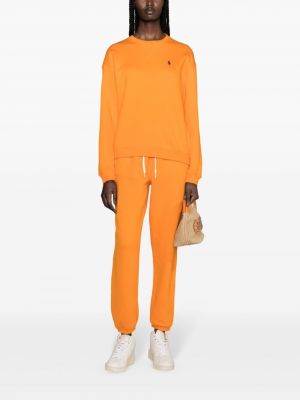 Tikitud polosärk Polo Ralph Lauren oranž