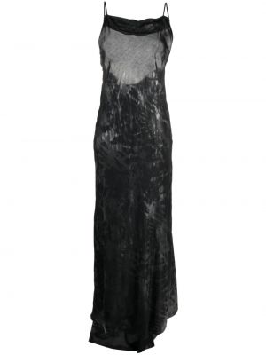 Копринена вечерна рокля с абстрактен десен Atu Body Couture