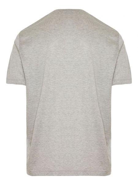 T-shirt à motif mélangé Barba gris