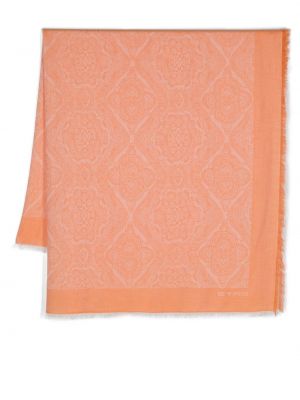 Жакардов шал с пейсли десен Etro оранжево
