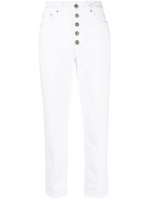 Jeans taille haute Dondup blanc
