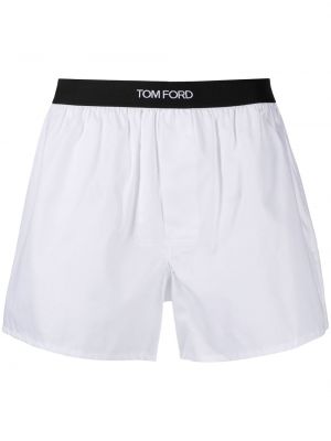 Bavlněné boxerky Tom Ford bílé